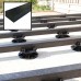 Composite Decking Joists 50 x 100mm - 3m Length WPC Composite Frame Subframe Plastic Lumber Joist Support Frame - Black